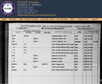 An Updated Guide to Land Record Research at MSA